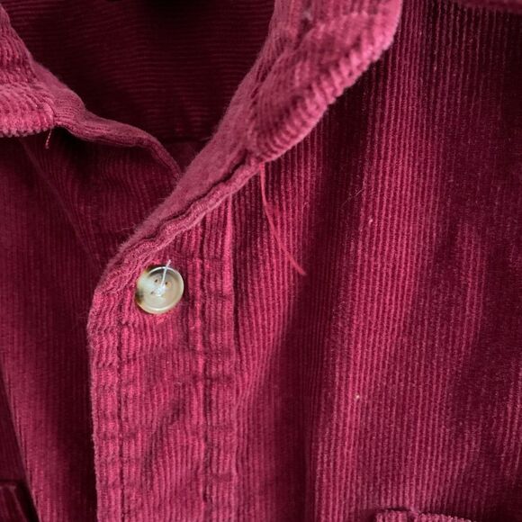 Red corduroy shacket - Picture 4 of 6